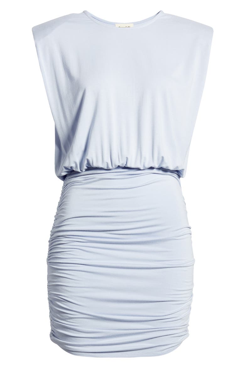 Strong Shoulder Body-Con Minidress, Alternate, color, BLUE FEATHER
