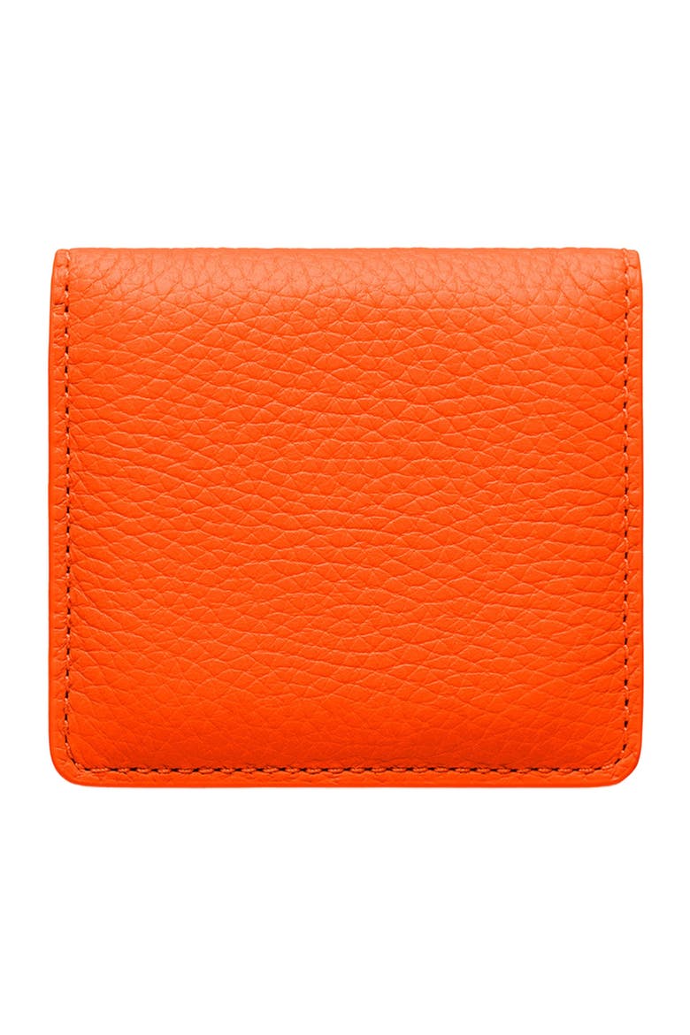 Leather Compact Mirror, Alternate, color, Manhattan Sandstone