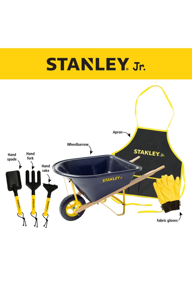 Stanley Jr. Kids Wheelbarrow: Hands-On Gardening Fun for Little Ones, Alternate, color, MULTI