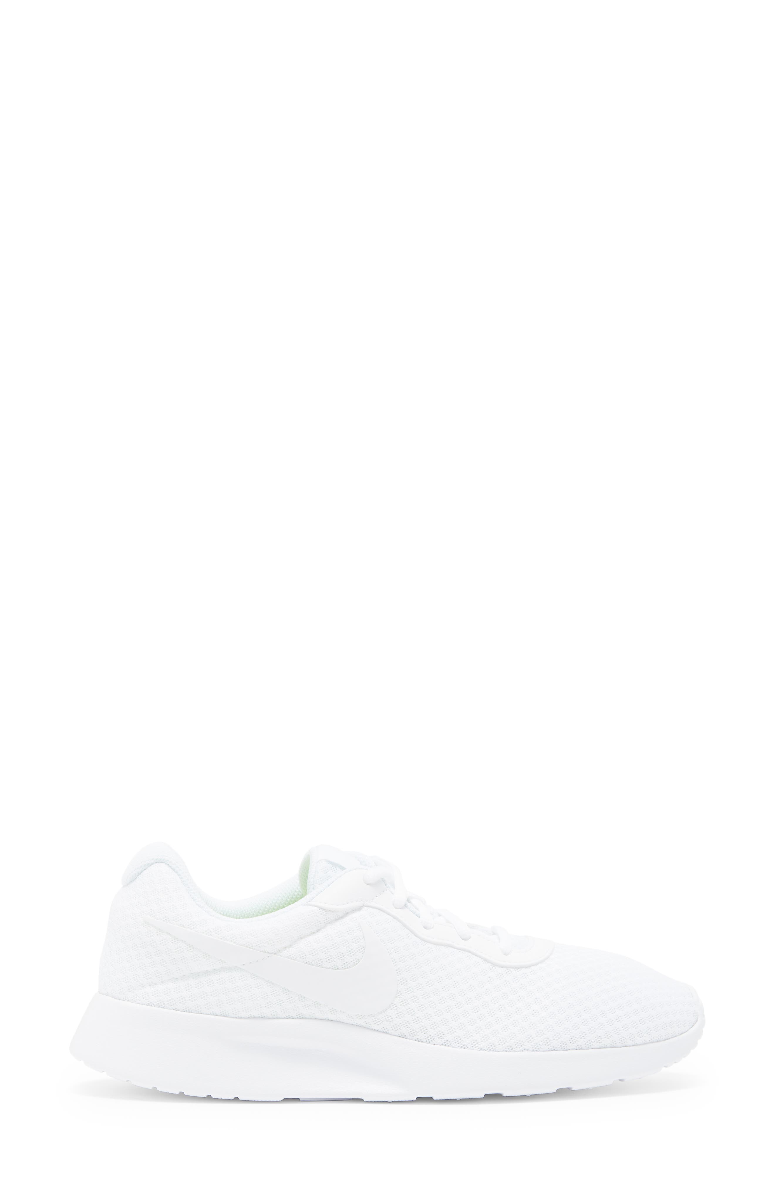 Tanjun Running Shoe, Alternate, color, WHITE/ WHITE-WHITE-VOLT