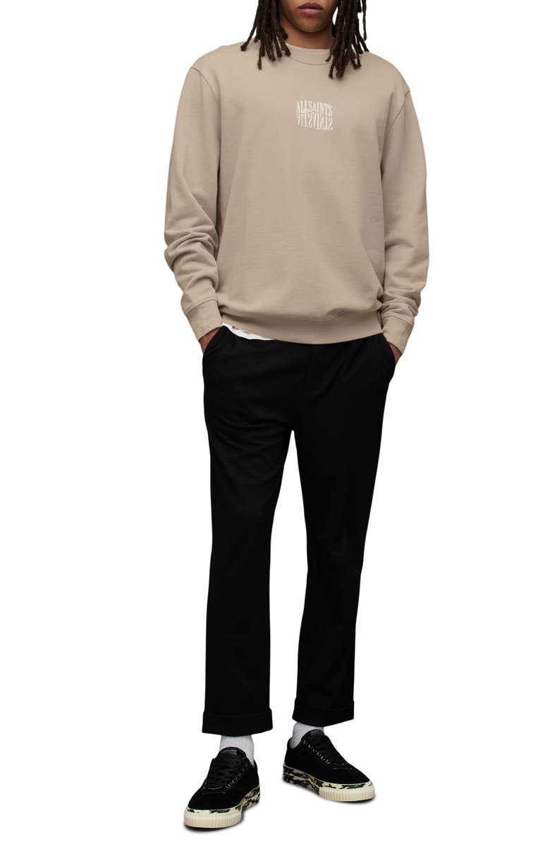 AllSaints Varden Logo Graphic Sweatshirt, Alternate, color,