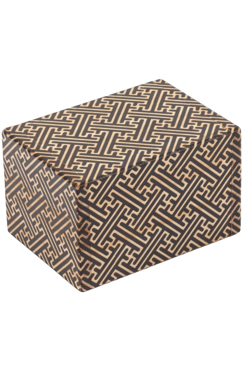 Japanese Puzzle Box 3D Wooden Brainteaser, Alternate, color, Multicolored