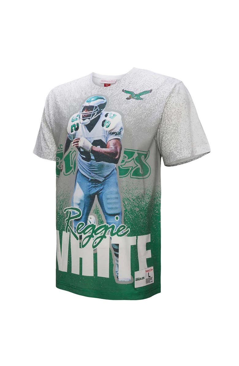 Mitchell & Ness Men's Mitchell & Ness Reggie White Gray Philadelphia Eagles Burst Retired Player T-Shirt, Alternate, color, Gray