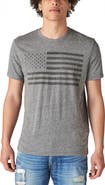 Lucky Brand US Flag Graphic Tee