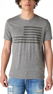 Lucky Brand US Flag Graphic Tee