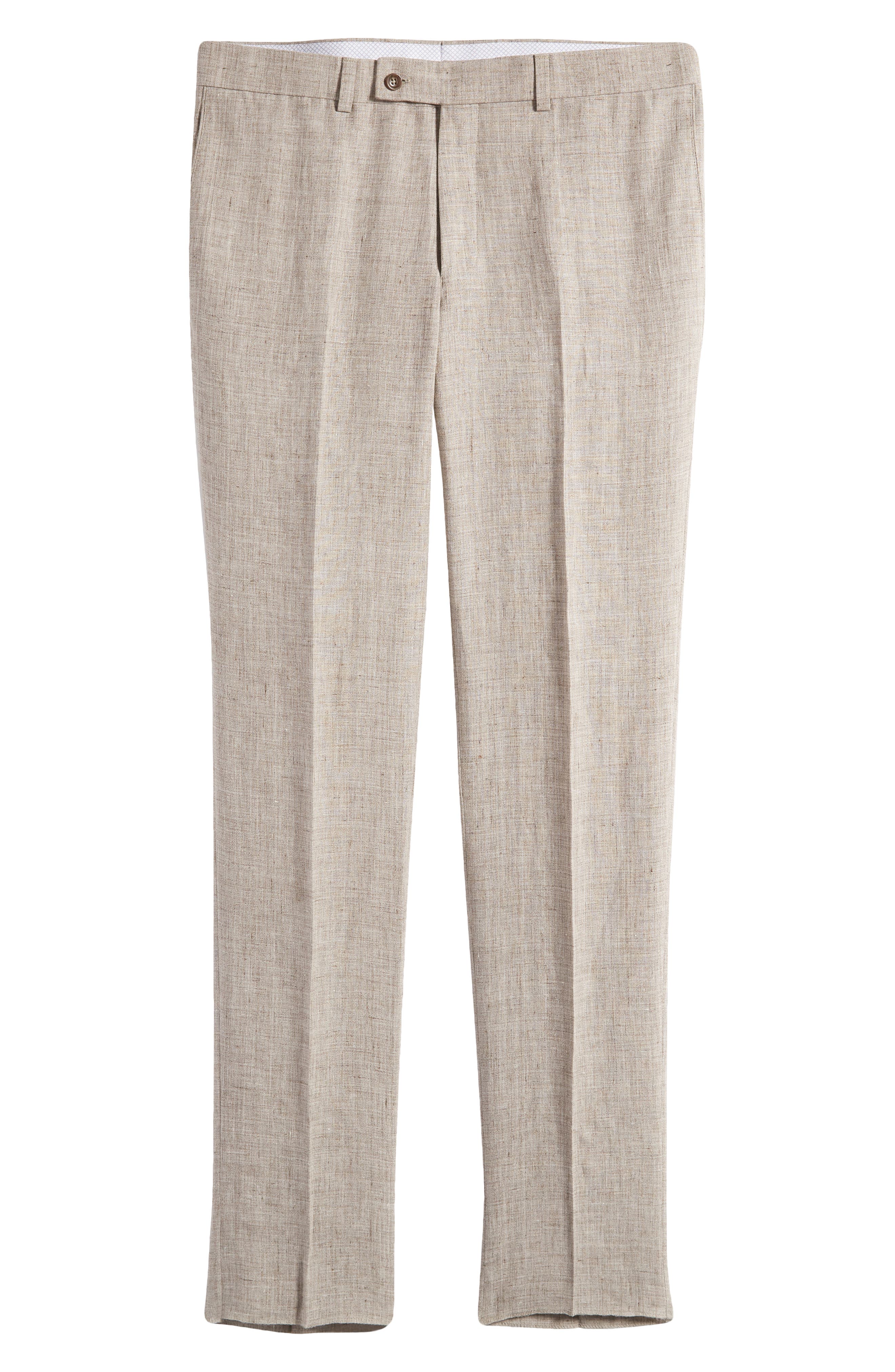 Jack Victor Pablo Flat Front Linen Trousers
