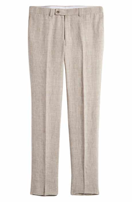 Jack Victor Pablo Flat Front Linen Trousers