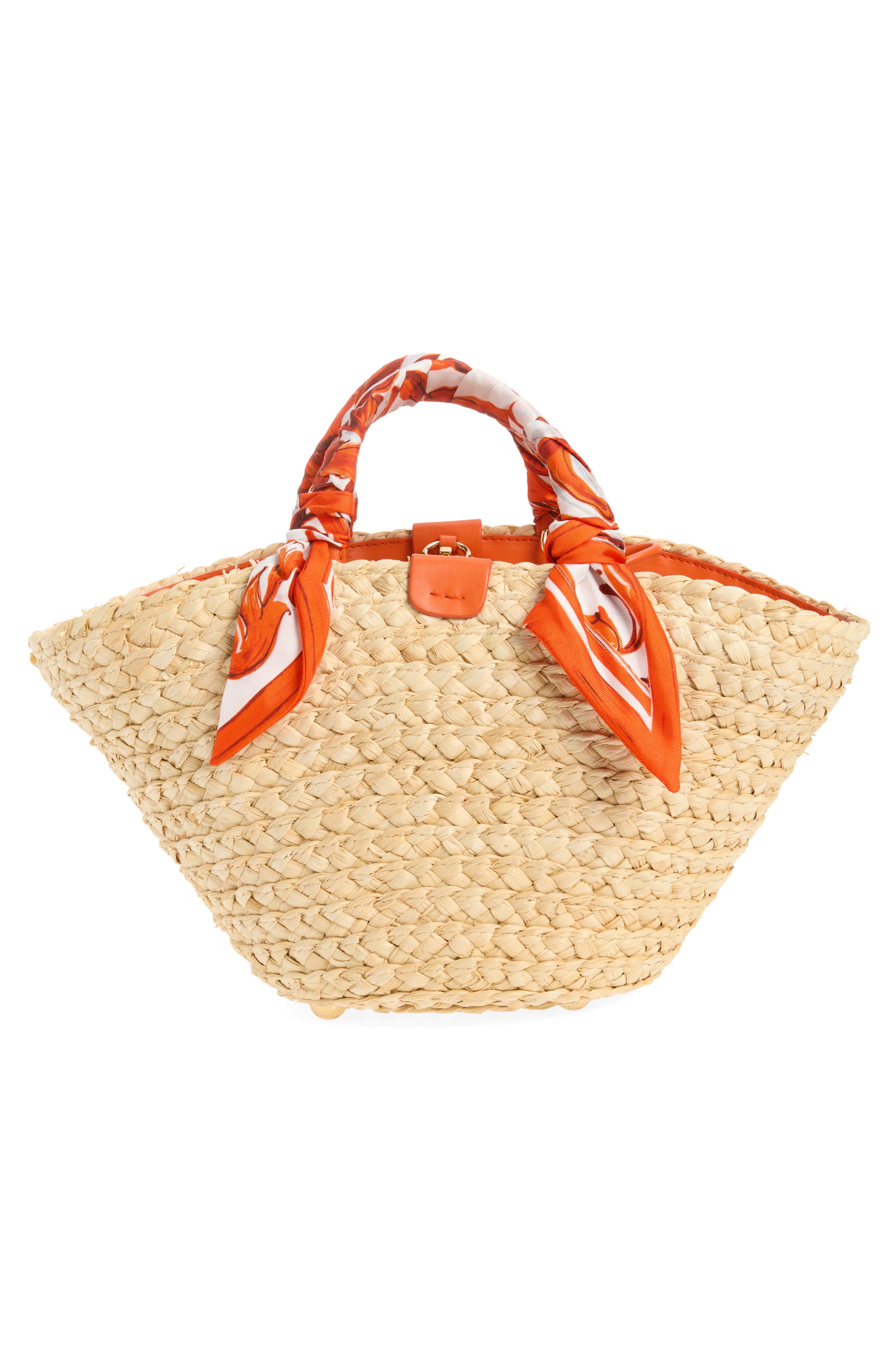 DG Logo Woven Straw Tote, Alternate, color, IH3TN MAJOLICA 6 ORANGE