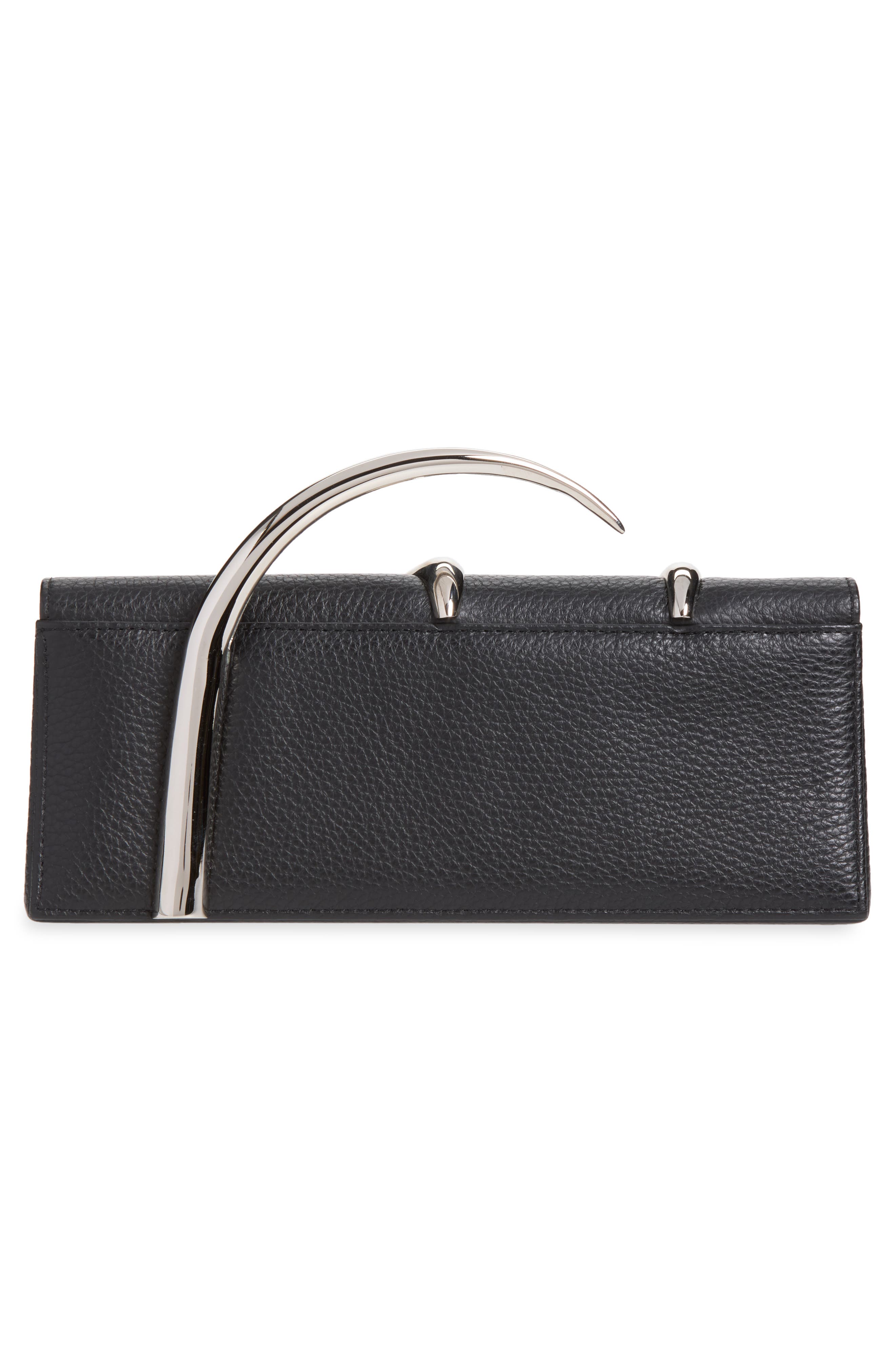 Aura Baguette Clutch, Alternate, color, BLACK