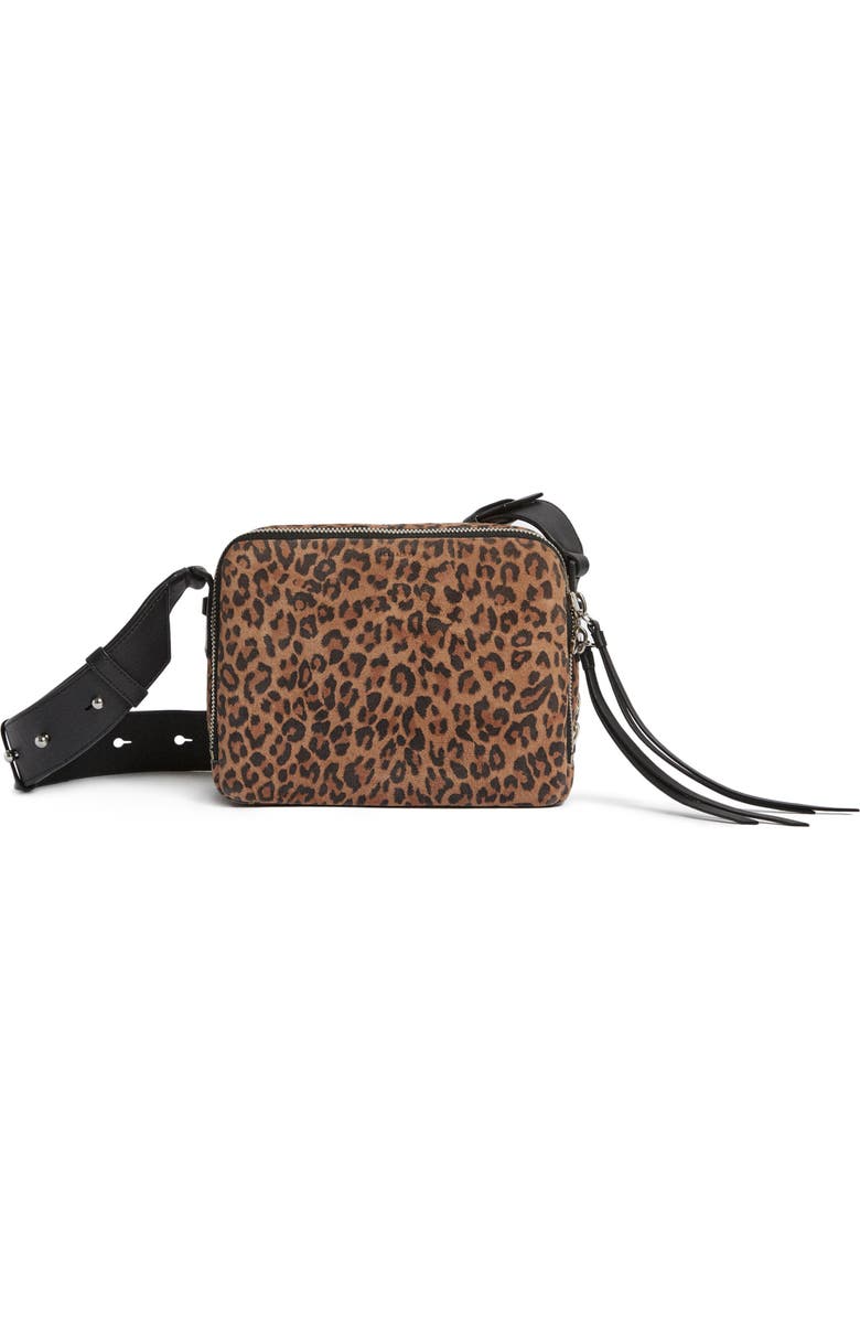 AllSaints Vincent Leather Crossbody Bag, Main, color,
