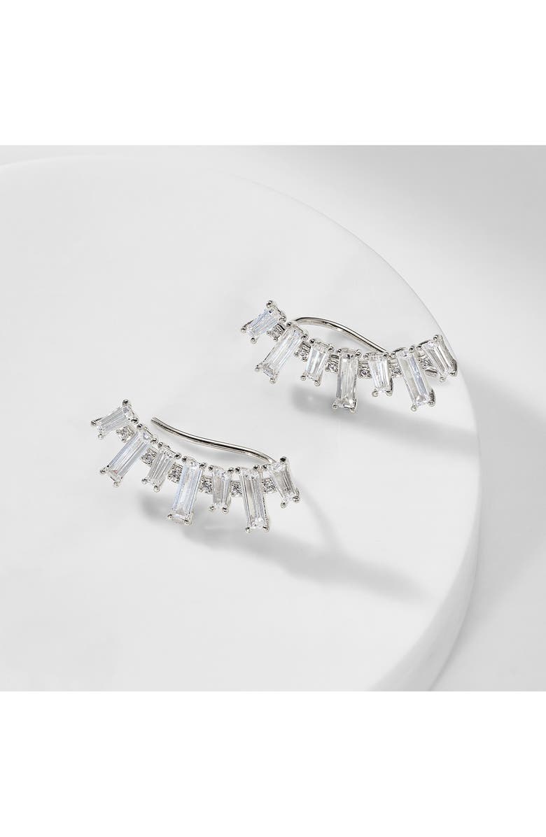 Nadri Chateau Cubic Zirconia Ear Climbers, Alternate, color, 