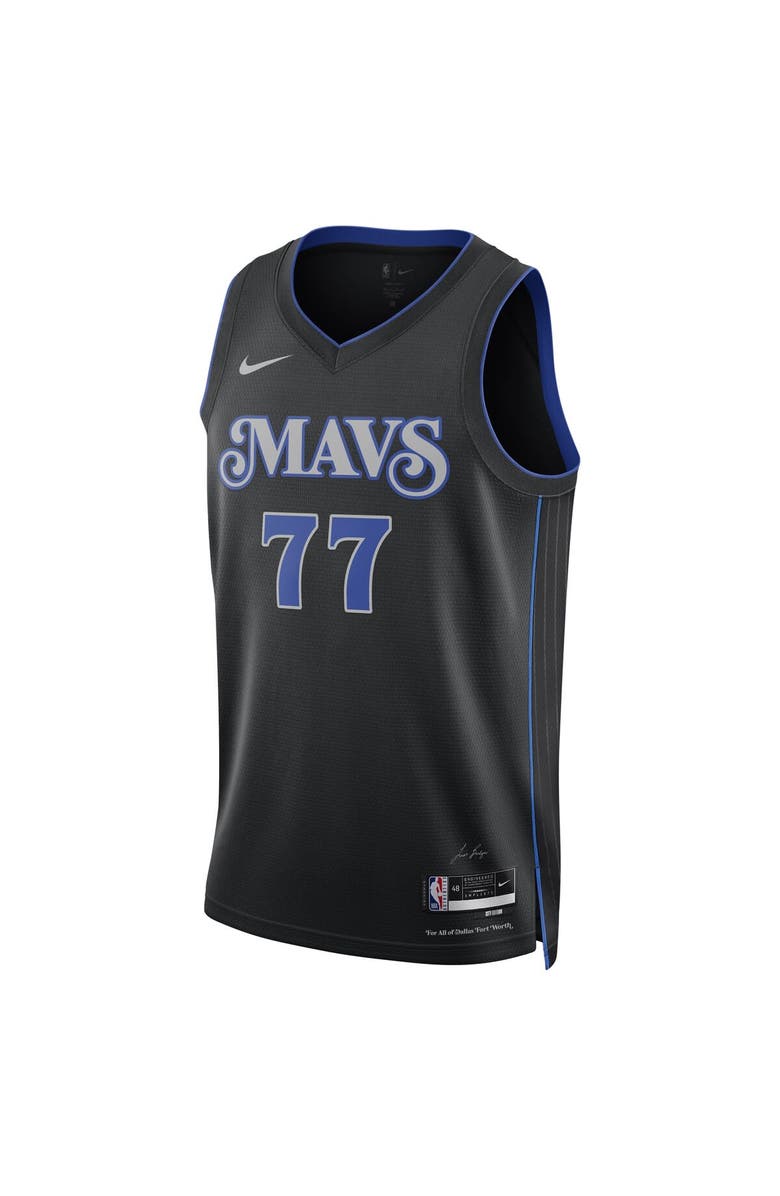 Nike Unisex Nike Luka Dončić Black Dallas Mavericks 2023/24 Swingman Jersey - City Edition, Alternate, color, 