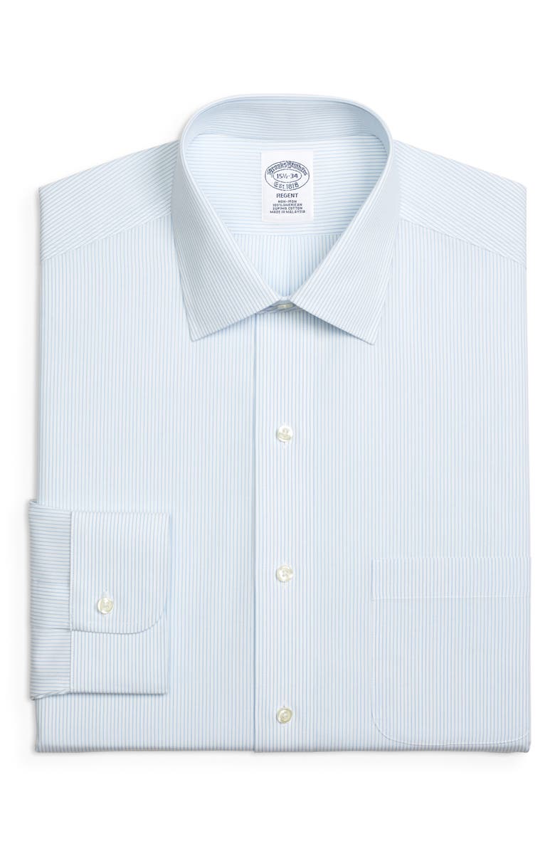 Brooks Brothers Regent Regular Fit Stripe Dress Shirt, Main, color, 