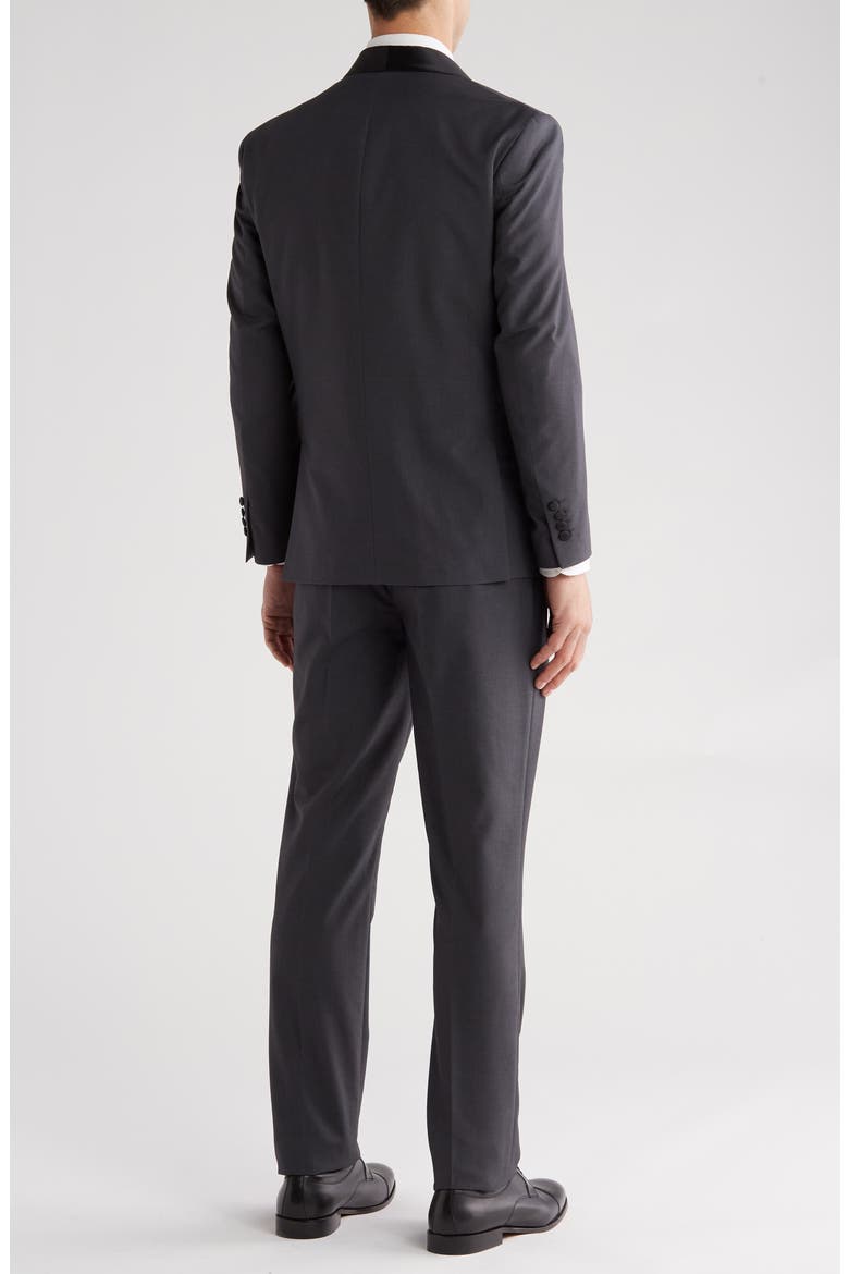 Premium Slim Fit 3-Piece Tuxedo, Alternate, color, CHARCOAL