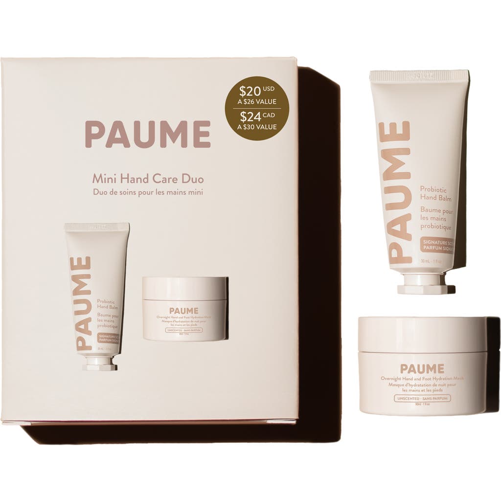 Paume Mini Hand Care Duo Set In Transparent