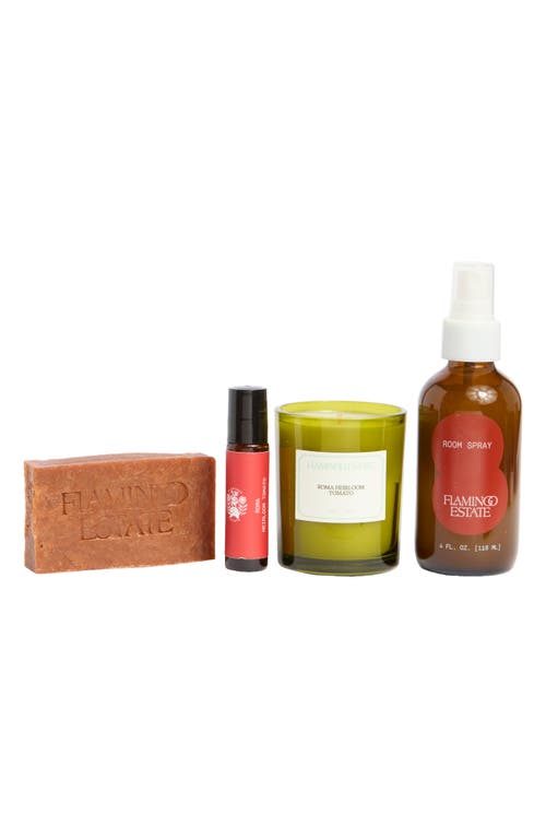 Flamingo Estate Tomato Home & Body Fragrance Gift Set In Green