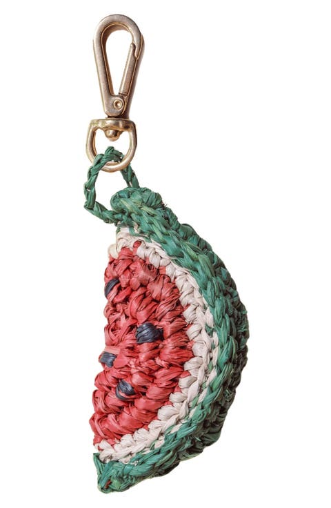 Watermelon Raffia Bag Charm