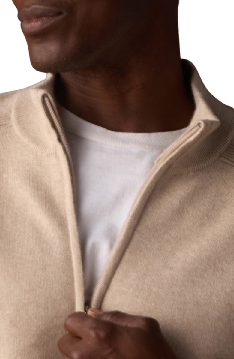 The Normal Brand Coopers Landing Zip Cardigan, Alternate, color, Oatmeal