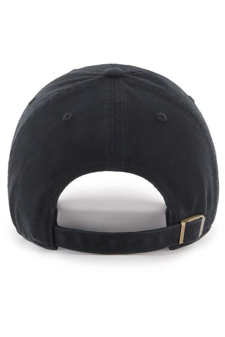 Men's '47 Black Iowa Hawkeyes Vault Clean Up Adjustable Hat, Alternate, color, Black
