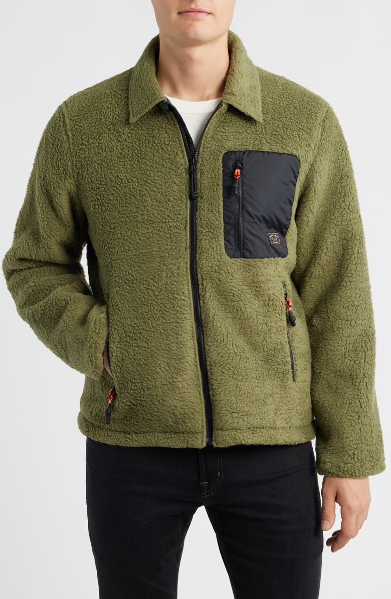 DARK SEAS Hancock Fleece Jacket, Alternate, color, Olive