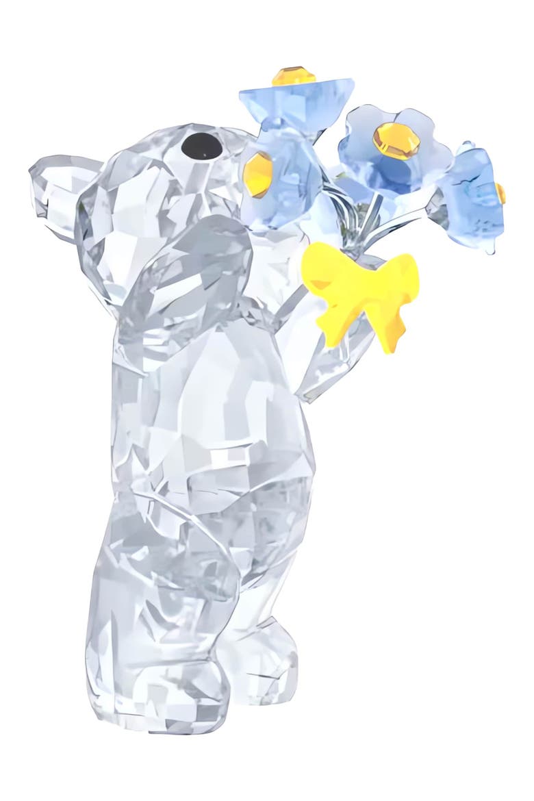 Kris Bear Forget-Me-Not Crystal Figurine, Alternate, color, MULTI