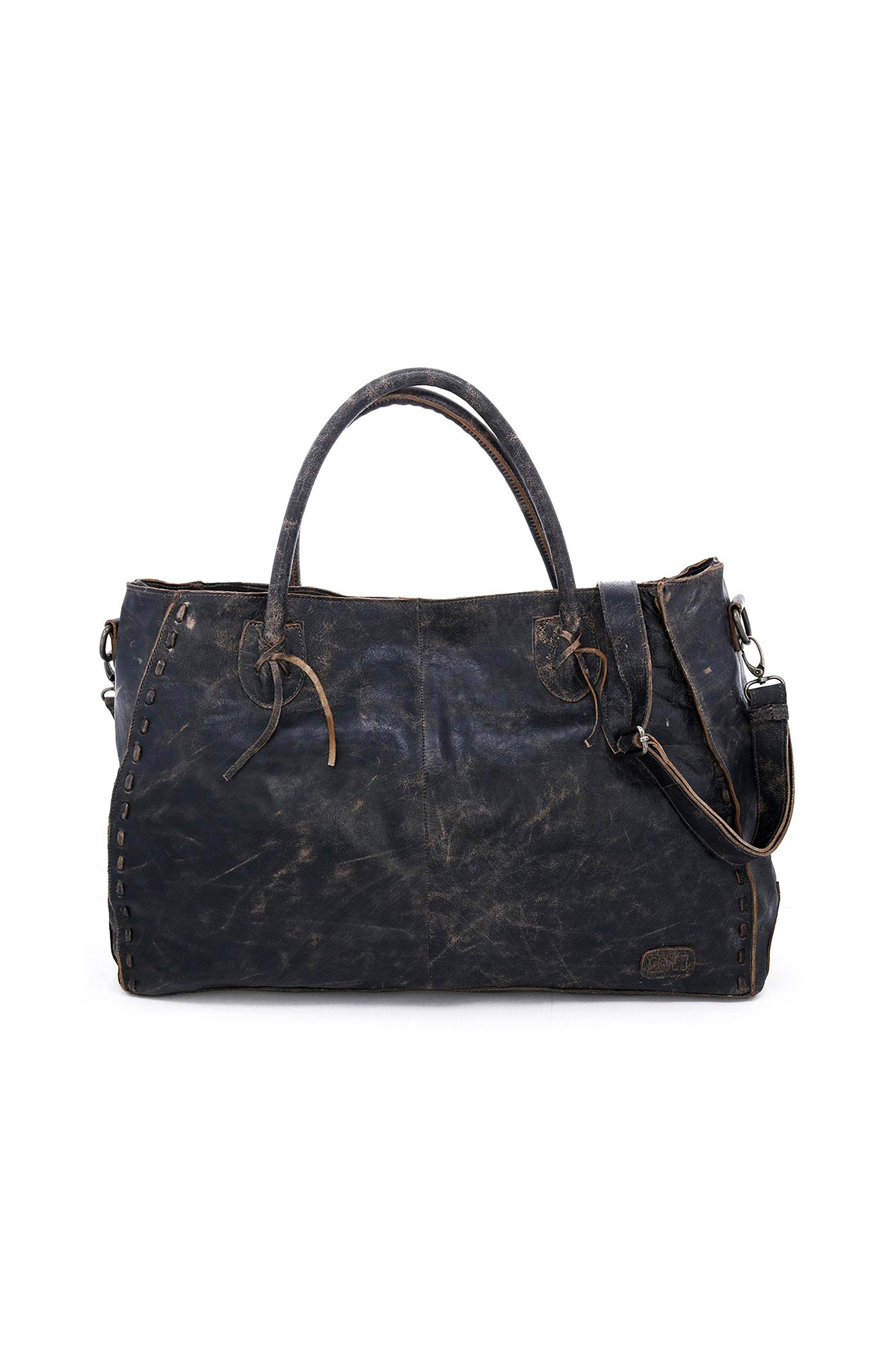 Bed Stu Rockaway Handbag, Main, color, Black Lux