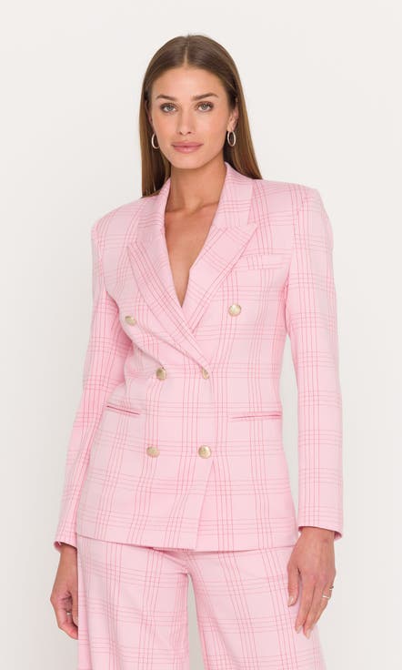Joselle Windowpane Suiting Blazer
