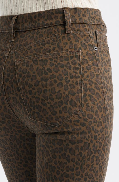 Frame Le Sleek High Waist Ankle Straight Leg Jeans In Brown