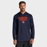 Nike Men's Nike Navy Auburn Tigers 2025 Sideline Dri-FIT Long Sleeve Hoodie T-Shirt