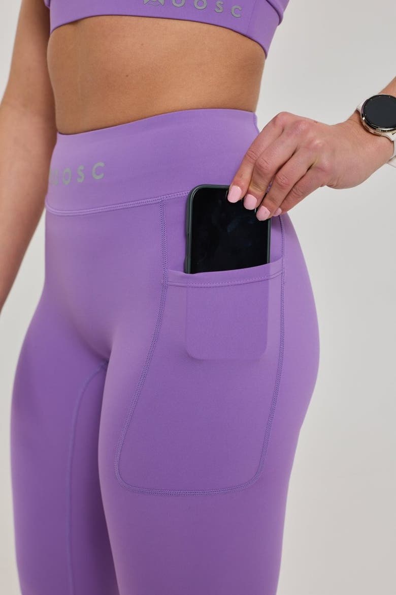 Infinite High Waisted Leggings - Purple, Alternate, color, Purple