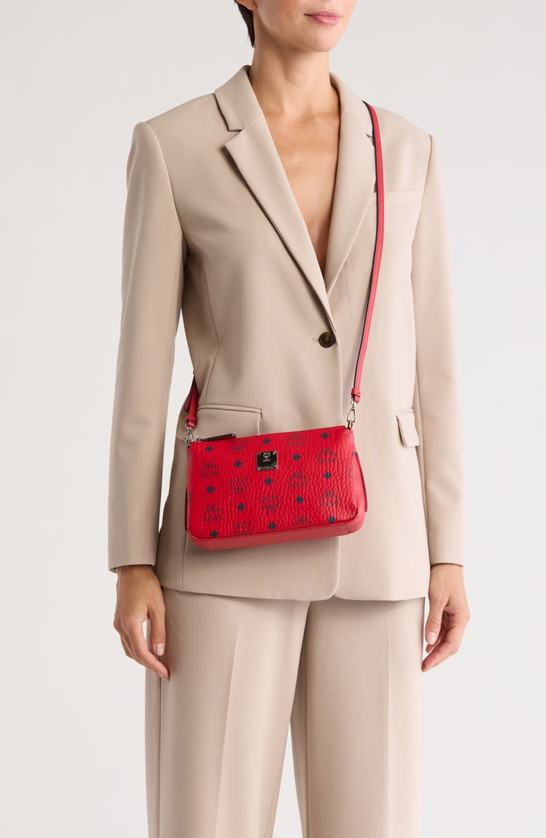 MCM Aren Visetos Shoulder Bag, Alternate, color,