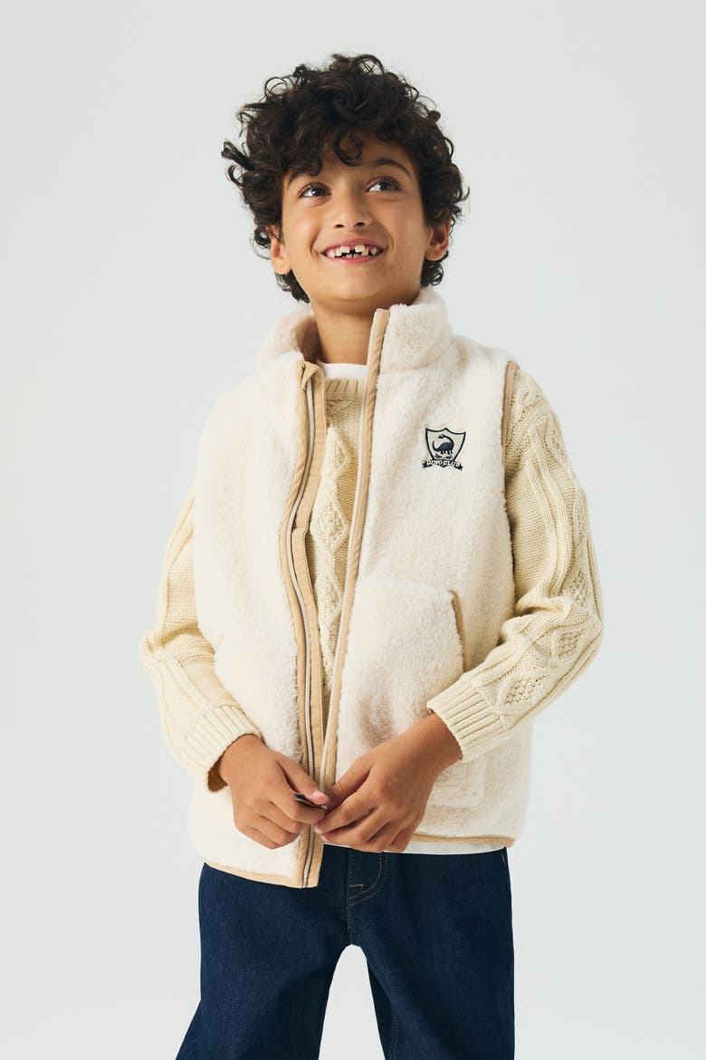 Teddy Gilet, Alternate, color, Light beige