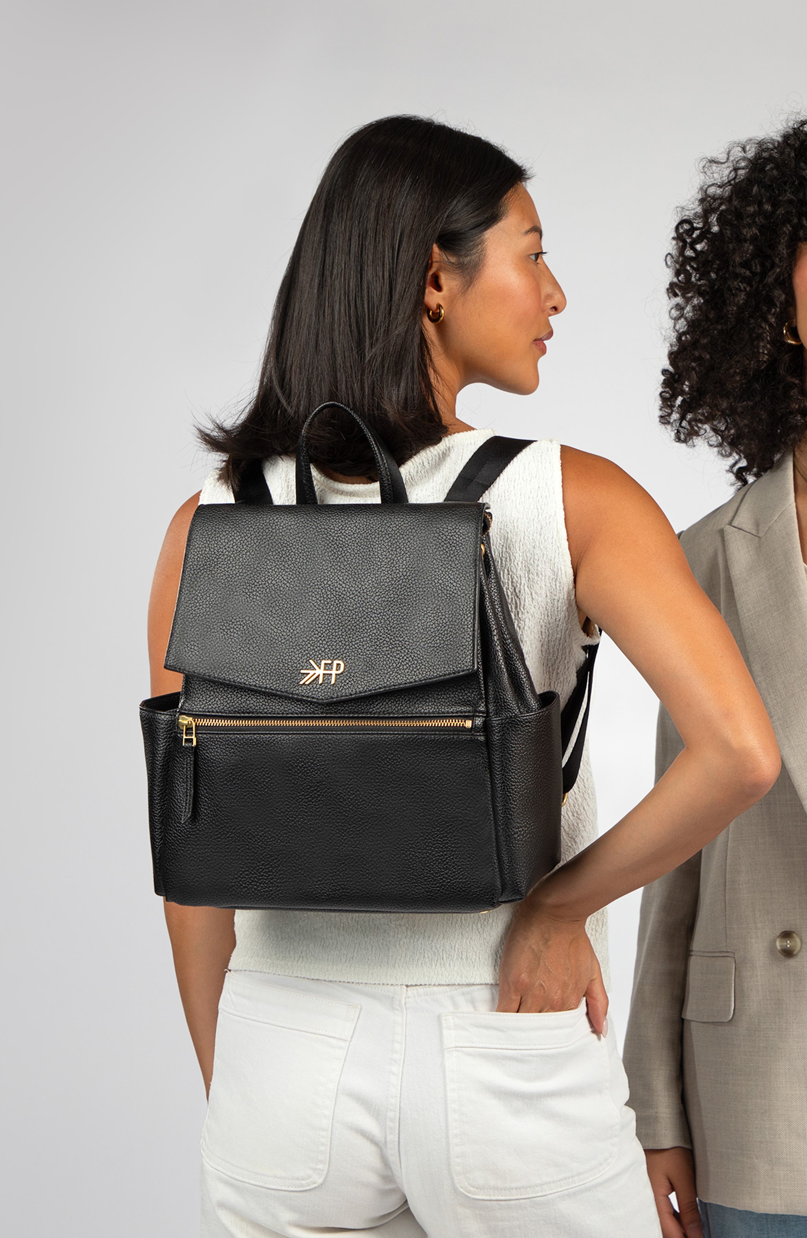 Freshly Picked Mini Classic Diaper Backpack, Alternate, color, Black