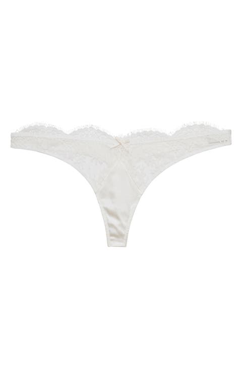 Frankie Lace & Satin Thong