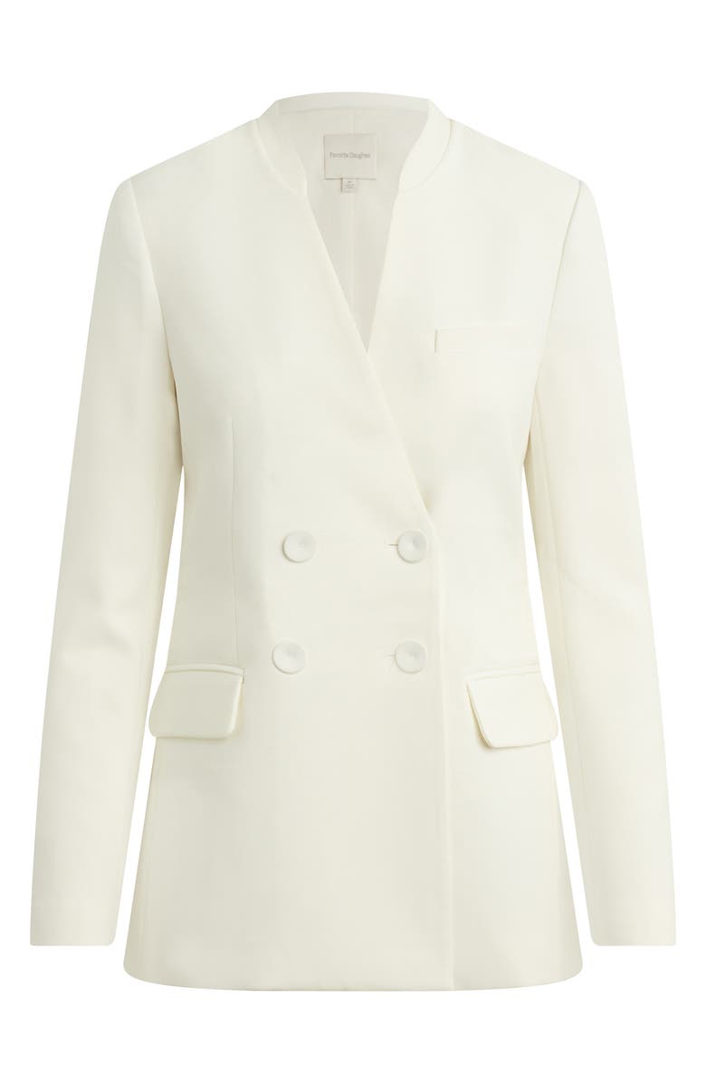 Favorite Daughter The Celeste Double Breasted Blazer, Alternate, color, Ivory