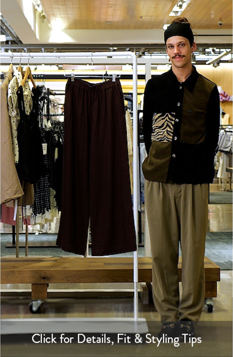 Seraphine Wide Leg Linen Blend Pants, sales video thumbnail