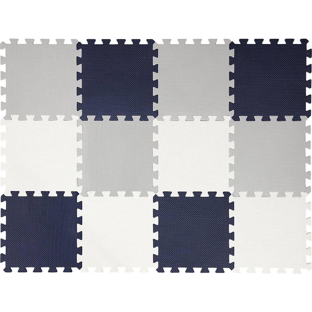 Easy Playhouse 12 Soft Foam Floor Tiles Bluegreywhite, Interlocking Mat in Multicolored  product