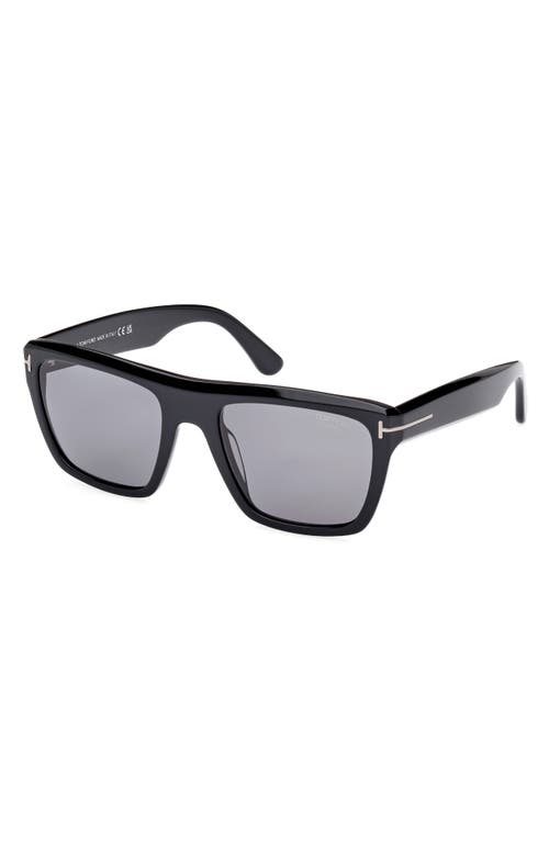 Tom Ford Alberto 55mm Polarized Square Sunglasses