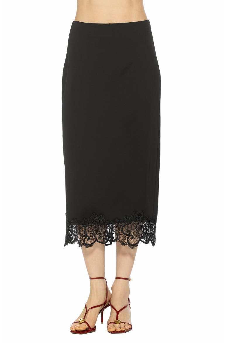Ashen Midi Skirt, Main, color, BLACK