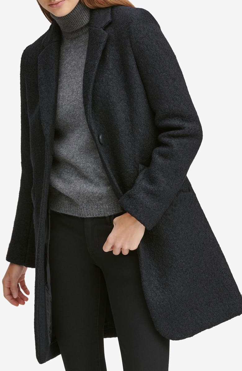 Marc New York Paige Bouclé Coat, Alternate, color,