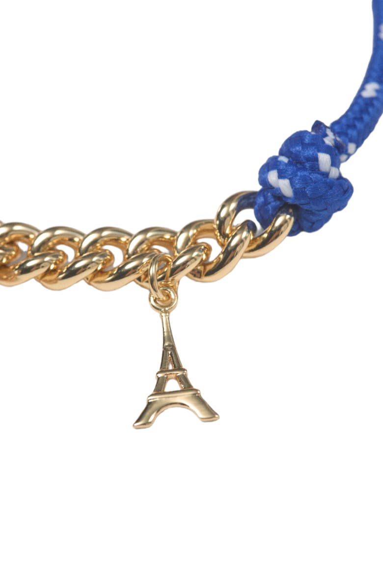 maje Marine cord chain bracelet, Alternate, color, Gold