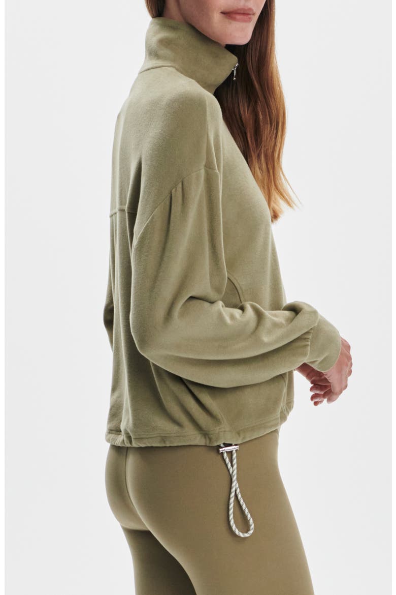 Collett Half Zip Pullover, Alternate, color, DUSKY GREEN