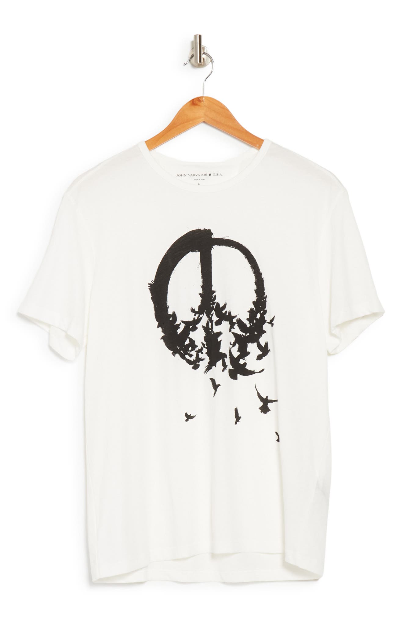 John Varvatos Peace Sign Birds Graphic T-Shirt (Men) | Nordstromrack