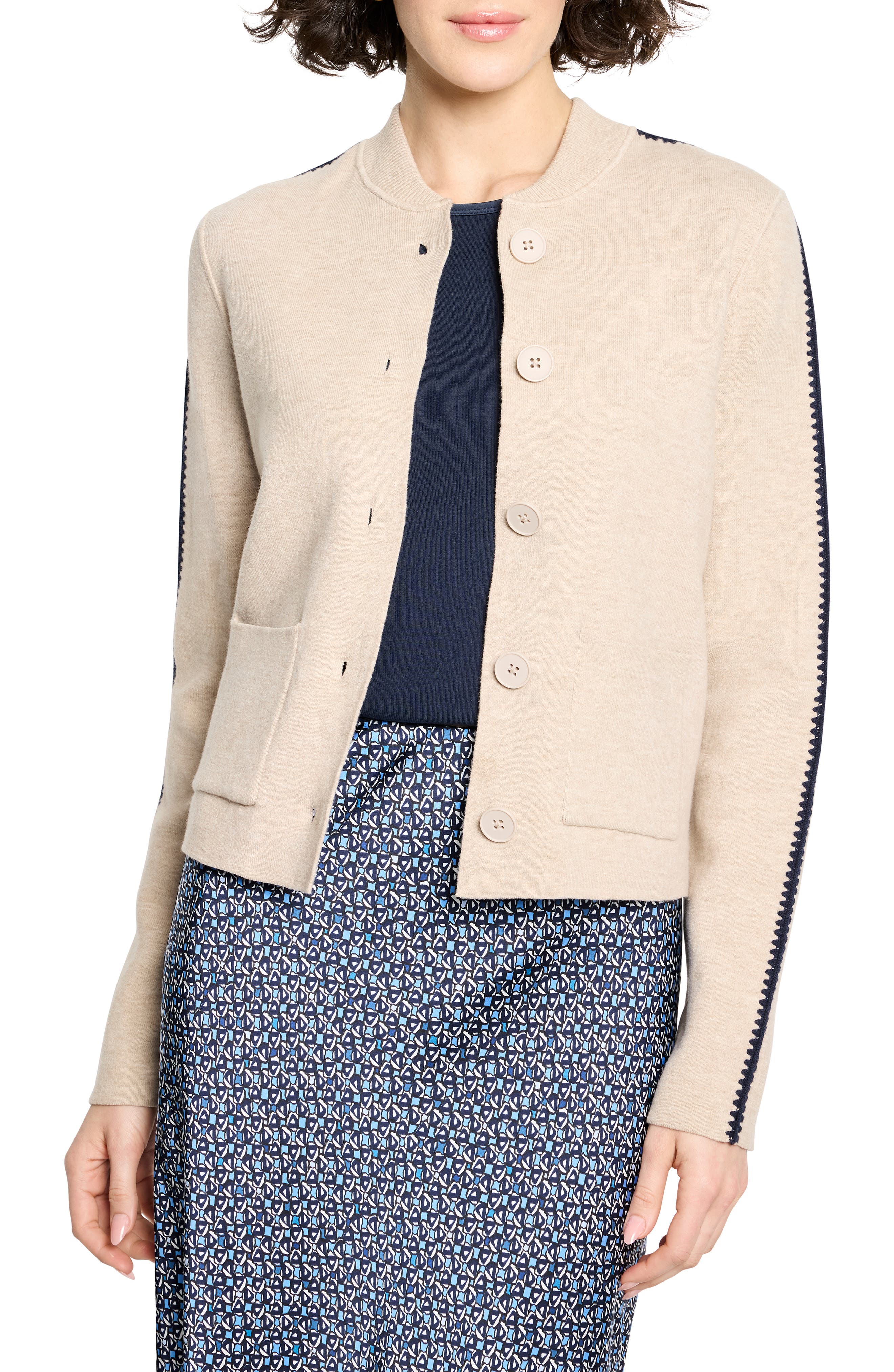 NIC+ZOE Dashing Dusk Cotton Blend Cardigan