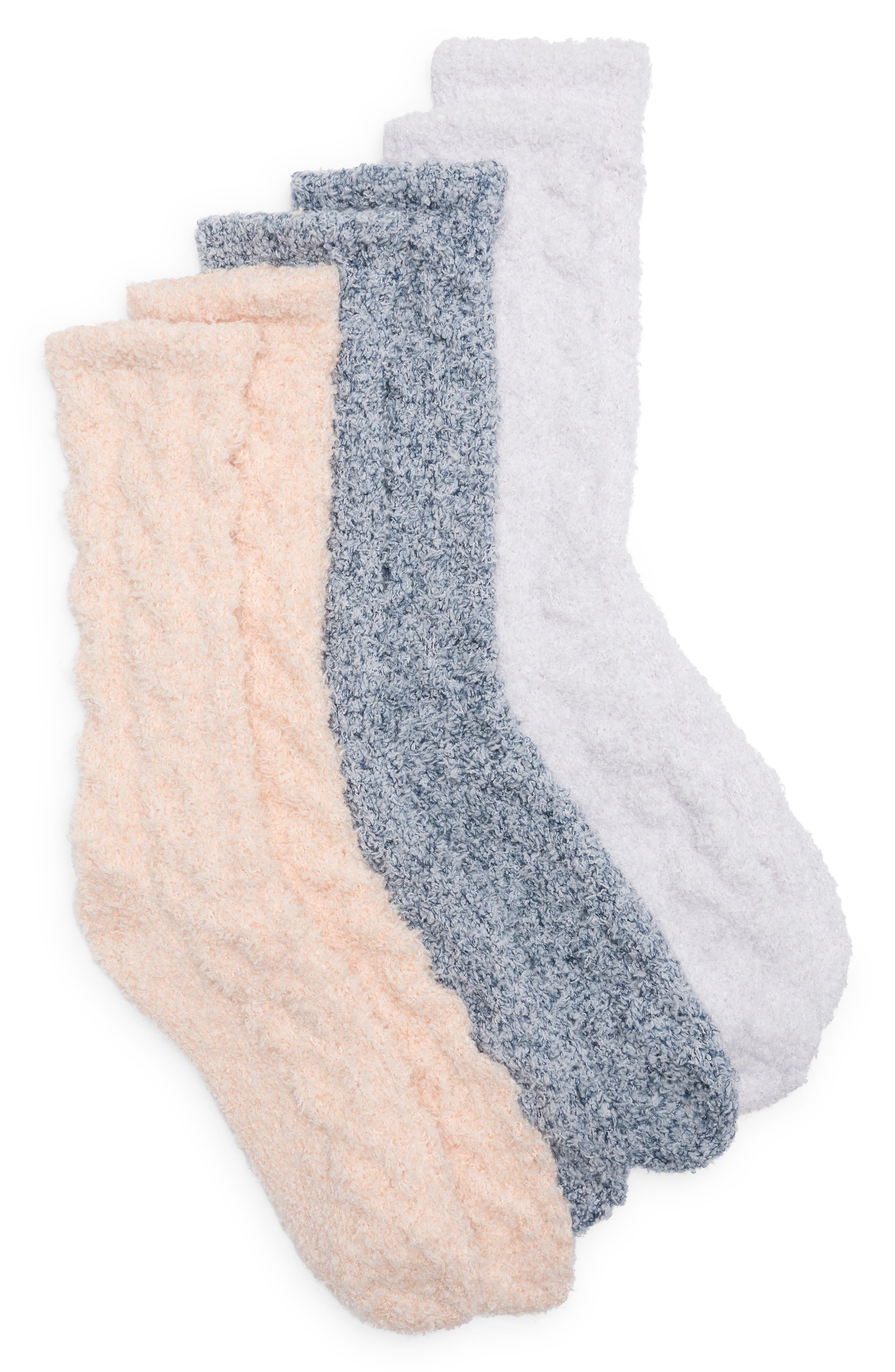 NORDSTROM RACK Assorted 3-Pack Cable Butter Socks