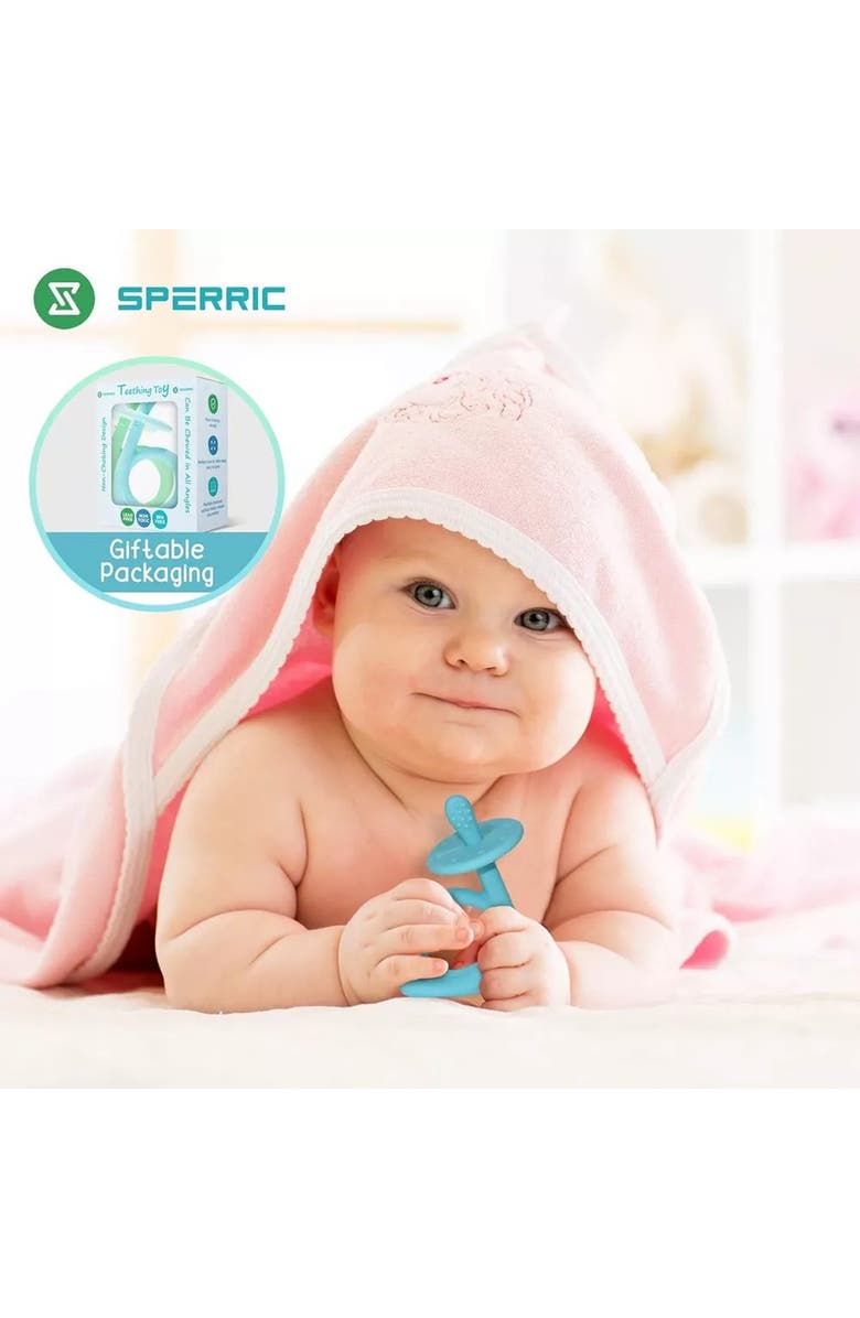 Sperric Silicone Baby Teethers Freezer Safe Set, 2-Piece, Alternate, color,