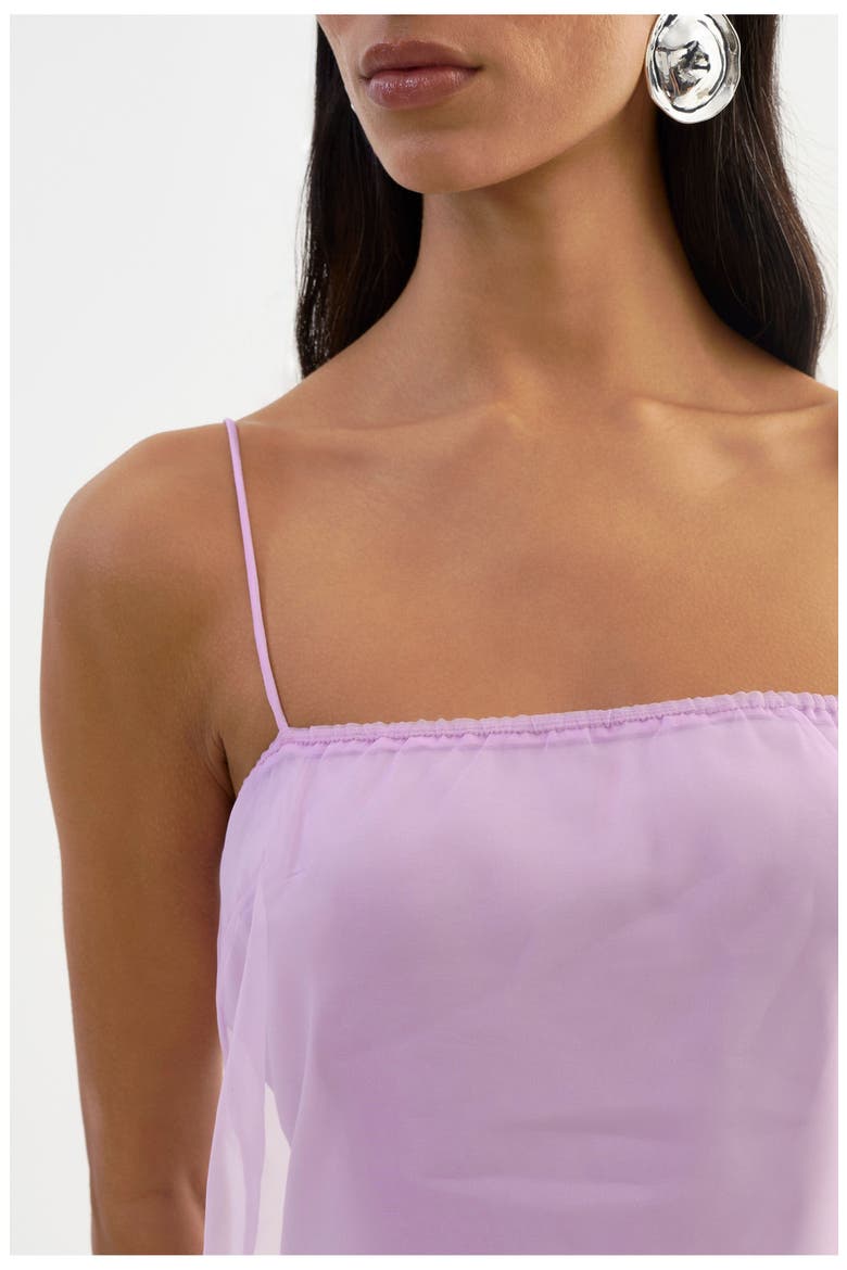 Delphine | Sheer Top, Alternate, color, Lilac