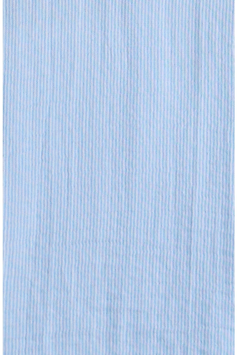 Stripe Short Sleeve Cotton Button-Up Shirt & Shorts Set, Alternate, color, BLUE QUIET FINE STRIPE