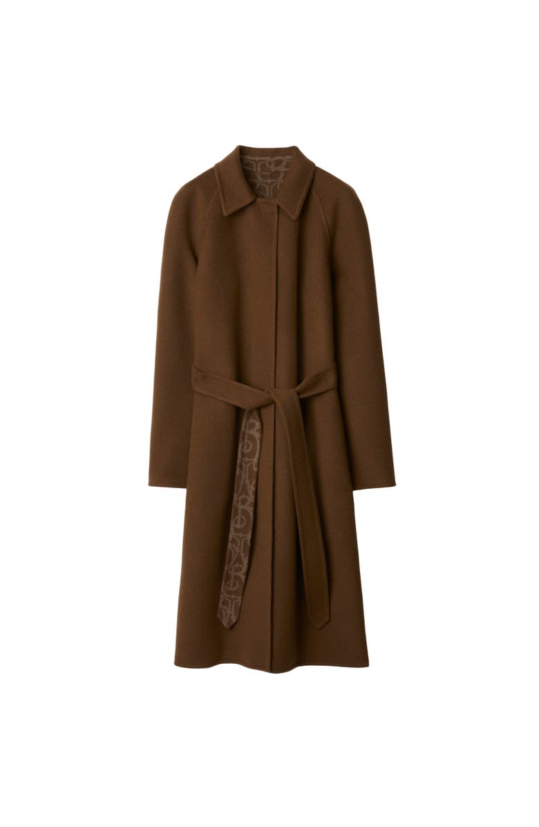 Burberry Wool Cashmere Wrap Coat, Alternate, color, Tor/Canvas