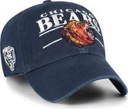 '47 Men's '47 Navy Chicago Bears Throwback Graphic Clean Up Adjustable Hat